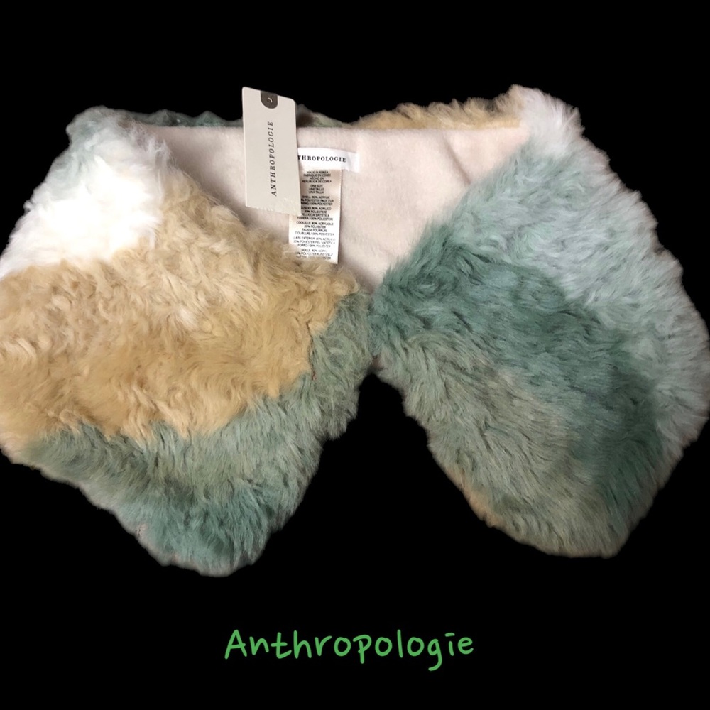 Anthropologie Faux Fur Scarf